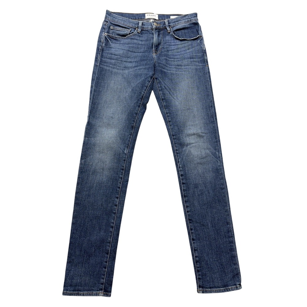 FRAME L'Homme Slim Jeans Mens 28x31 Blue Salt Lake Slim Straight Stretch Denim